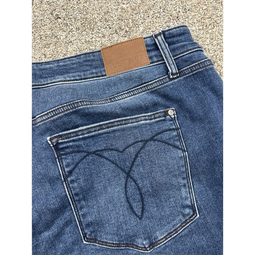 Judy Blue Womens 24W Dark Wash High Rise Bootcut Stretch Denim Jeans #0255
